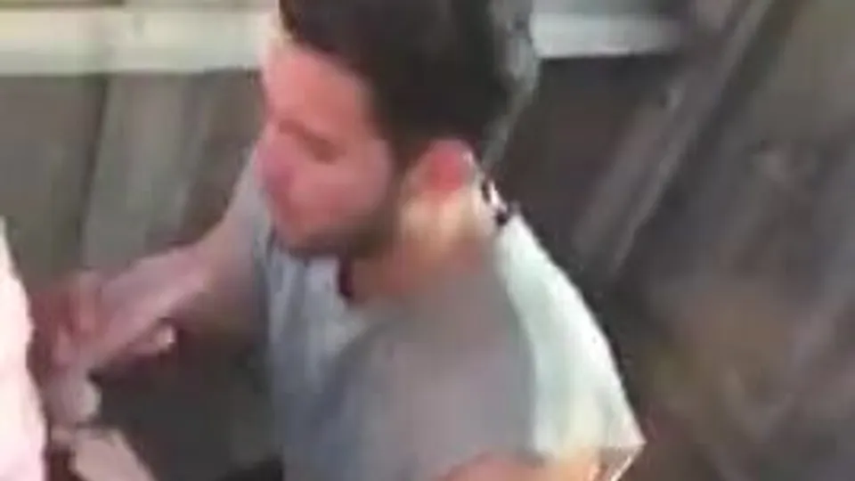 Dude takes brother's load in backyard - ThisVid.com