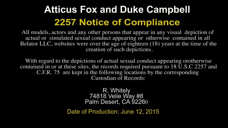 Duke Campbell gets from Atticus Fox 2015