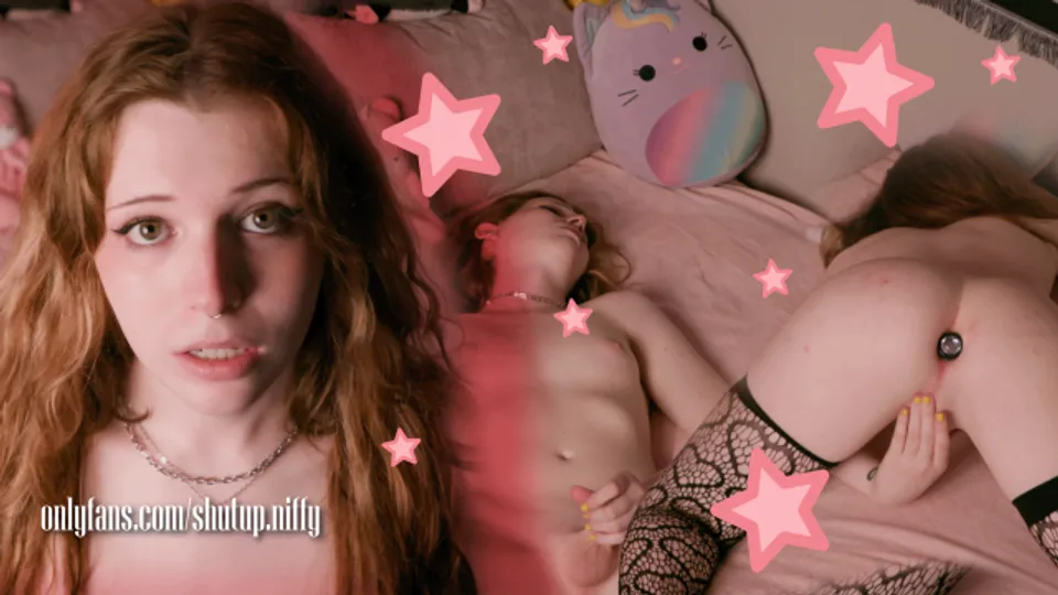 Squirming Sissy Orgasm with Butt Plug