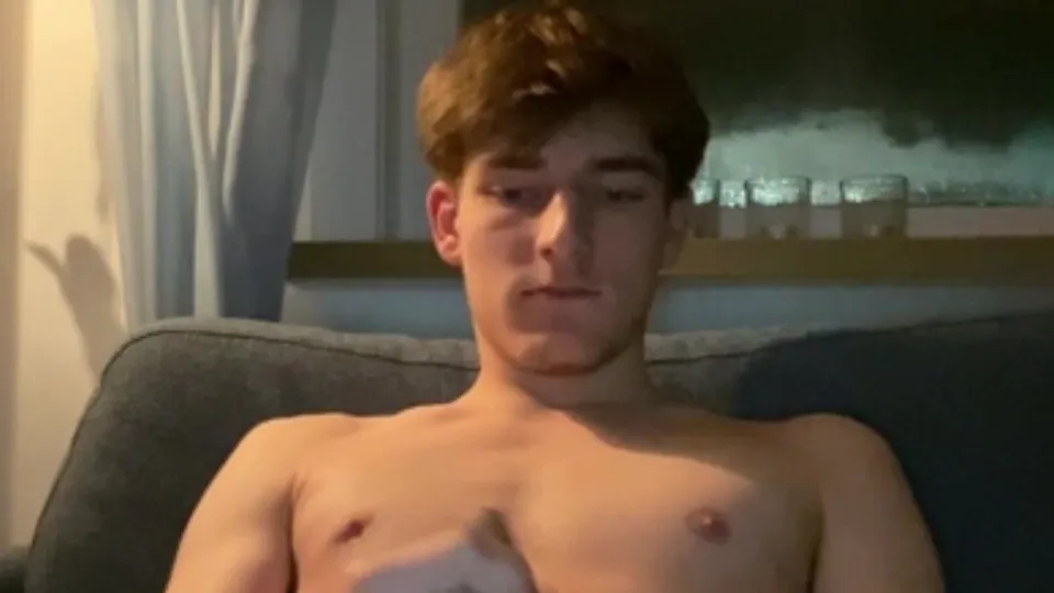 Dutch twink jerks off and cum - ThisVid.com