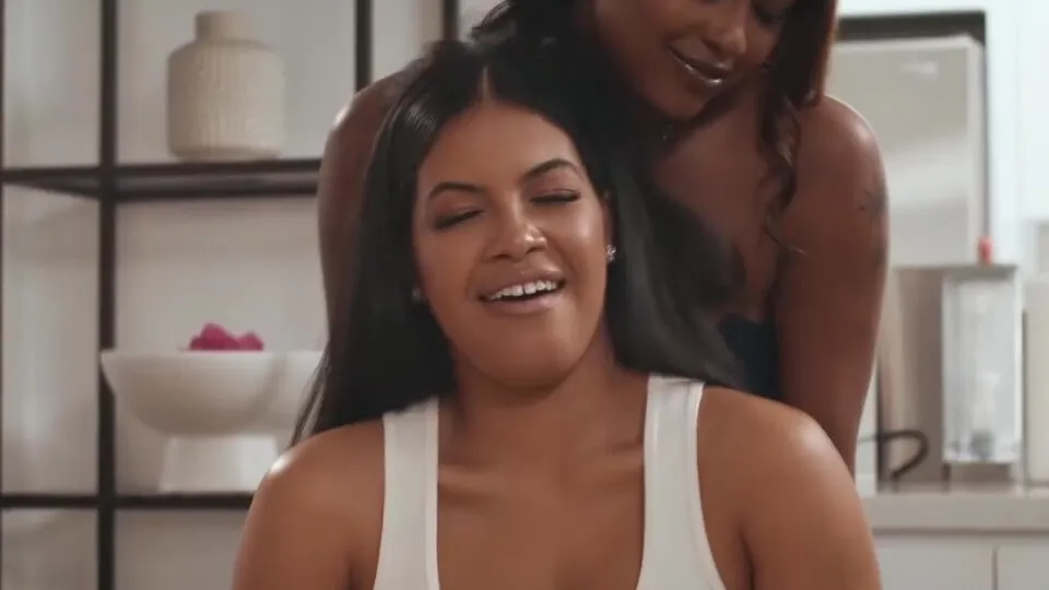 Ebony Couple Swap Turns to a Squirting Foursome