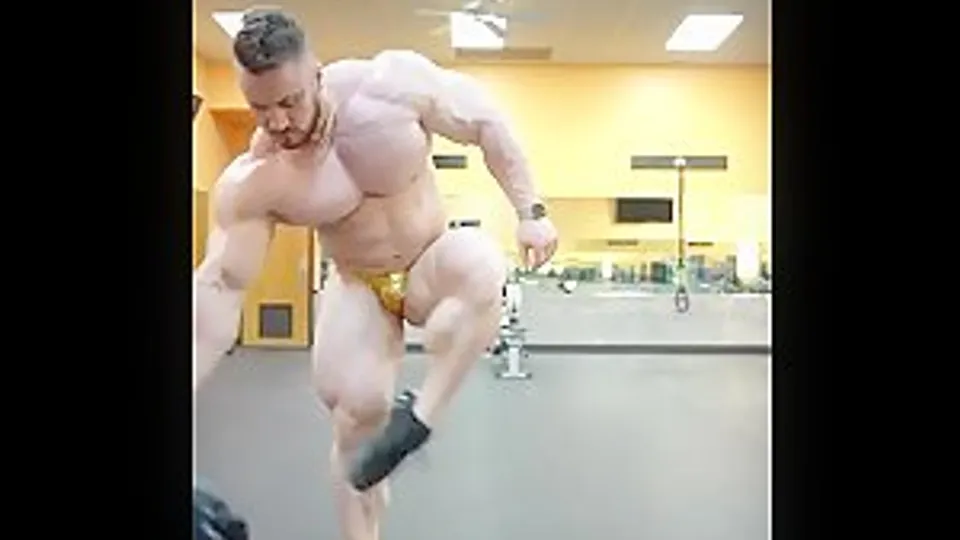 Elliott Dermond drops his shorts
