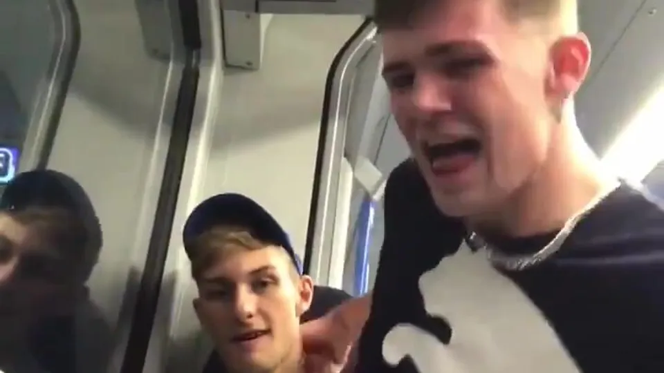 English chavs fucking on a train - ThisVid.com