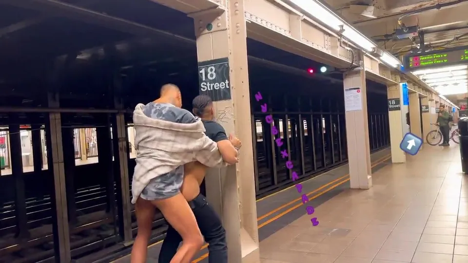 Enjoying a nice fuck on platform waiting for a train - ThisVid.com