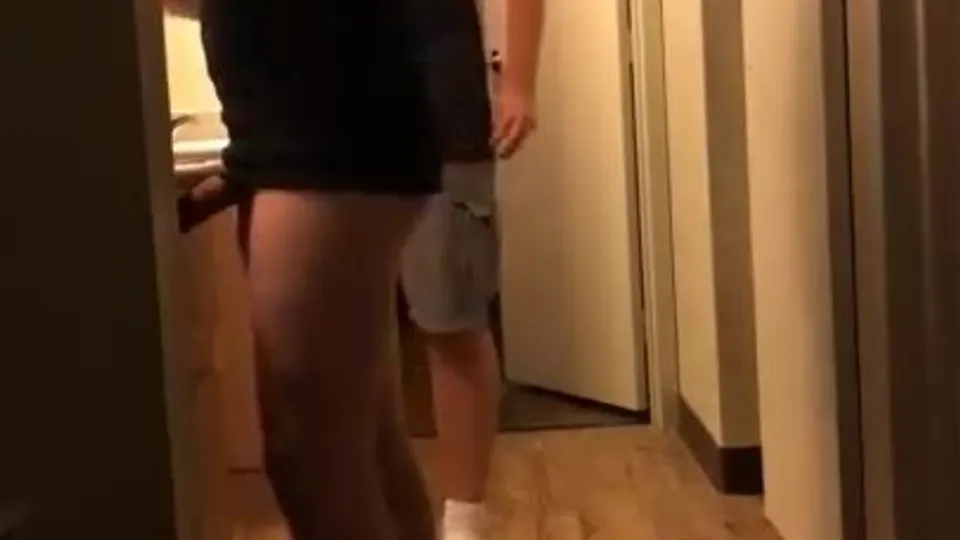 Erection in front of his friend - ThisVid.com