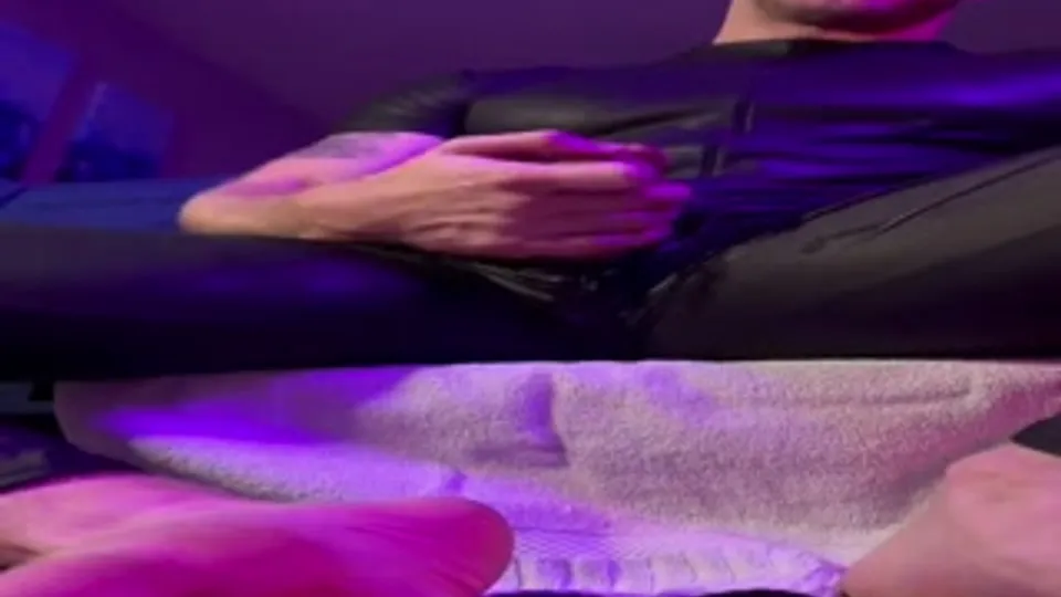 Hairy Straight Man Jerks Off and Gets Handjob