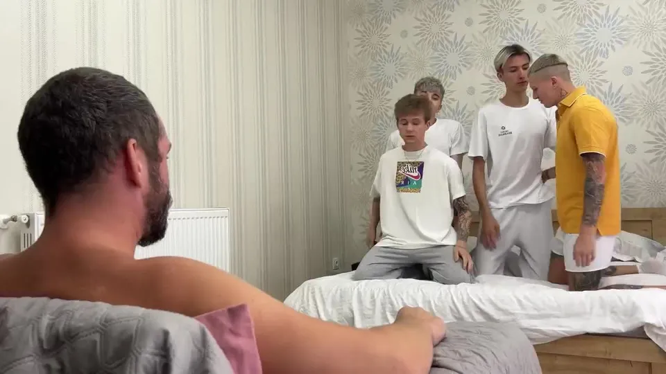 Ethan Lestray (EthanLestray) Slutty Tatted Skinny Russian Bottomslut Twink Gets Fucked Gangbanged (14).mp4