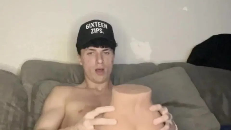 Ethan toy fucks in the bed - EH1