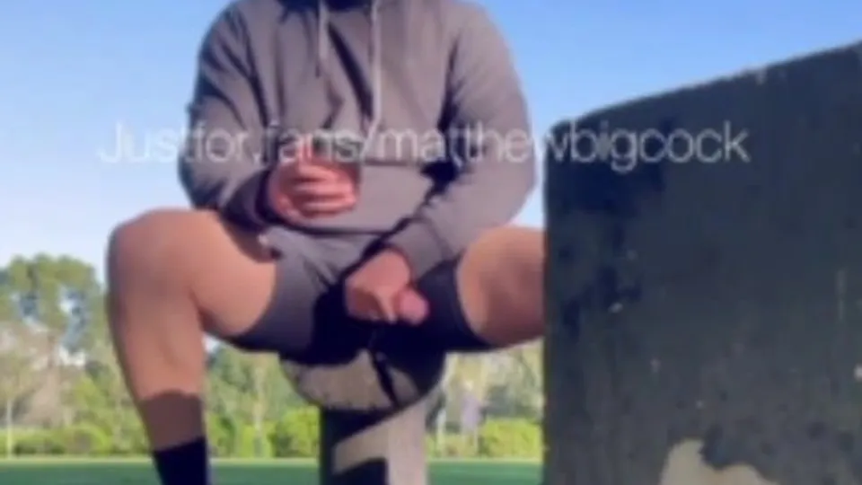 Exhibitionist cums at the park - ThisVid.com