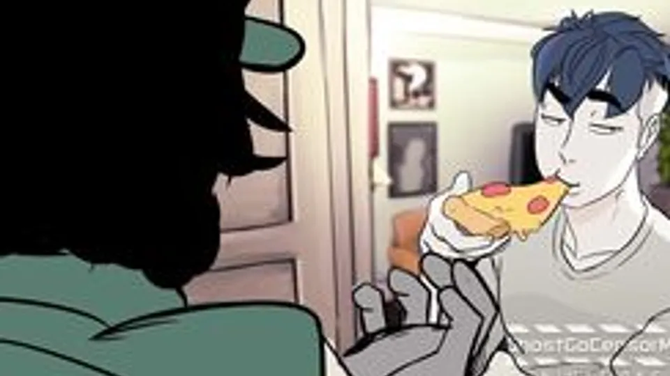 Twink Boys Pay for Pizza with Jizz