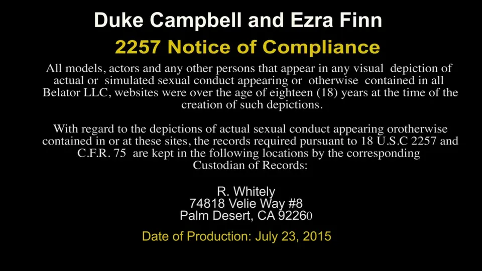 Ezra Finn & Duke Campbell: Bareback Passion