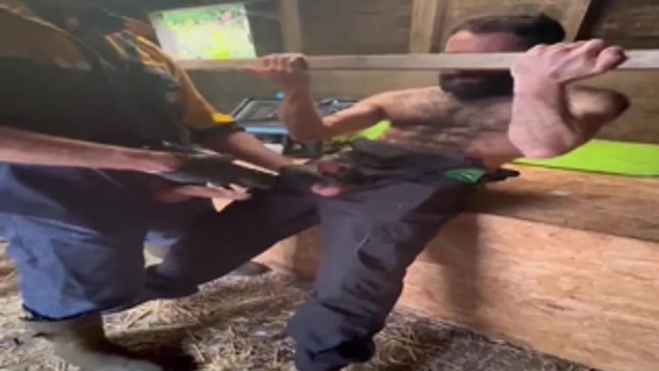Farmer Sam's Nude Leaks: Gay Cowboy DILF Anal