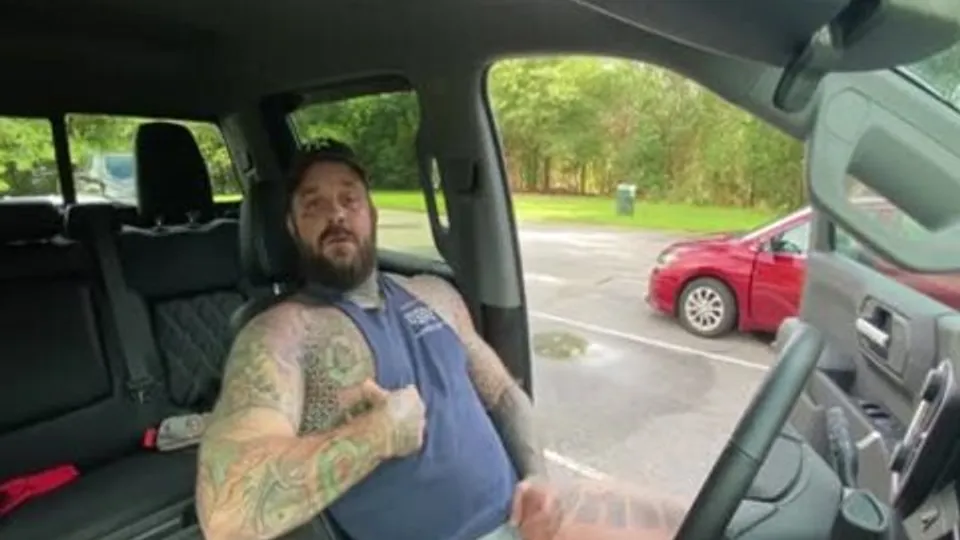 Caught in Parking Lot Blowjob