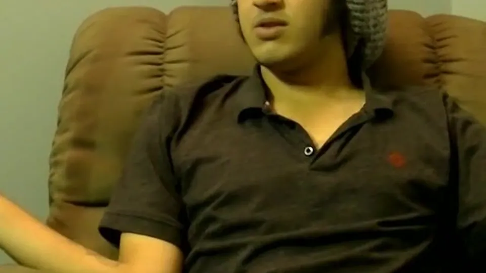 Fatty boy sucks big hairy dick and makes his buddy cum