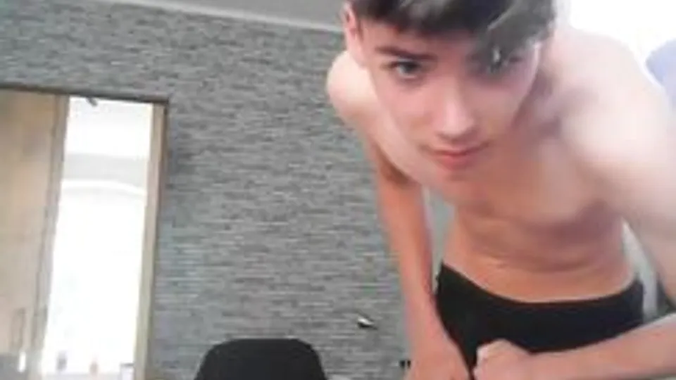 Twink Boys Masturbating Together in House