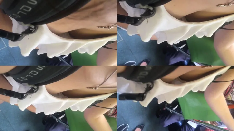Female colleague exposed  