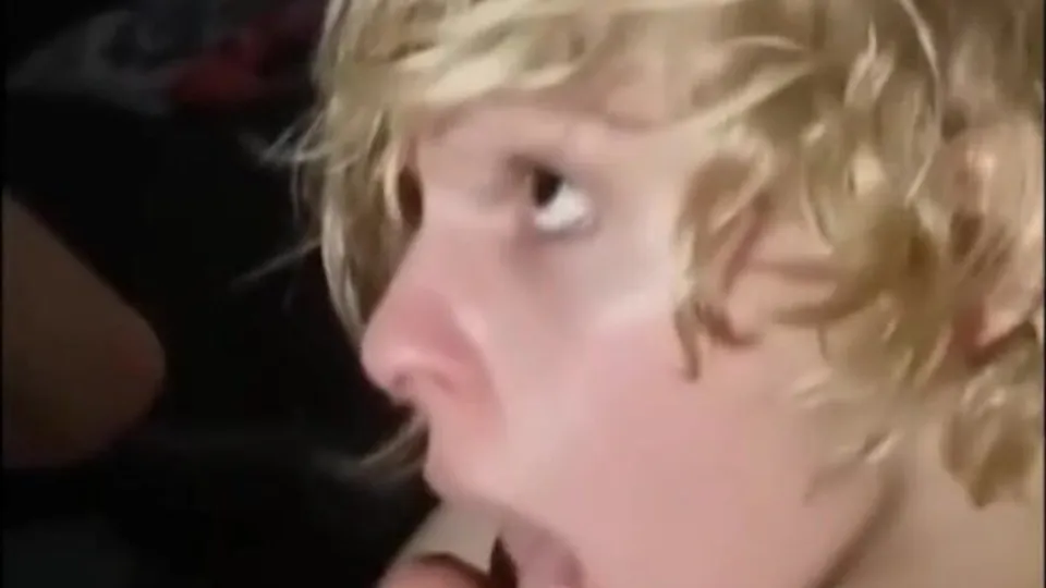 Femboy gets a mouthful