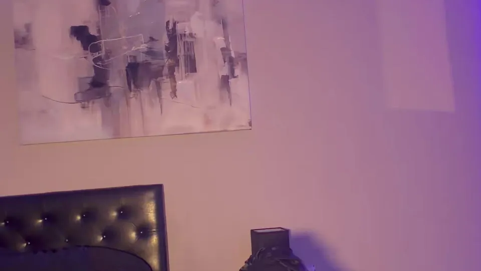 Femboy stroking busting a nut while parents sleep