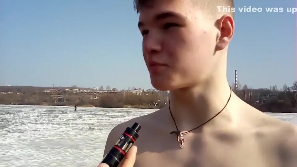 Fit russian teen skinny dipping