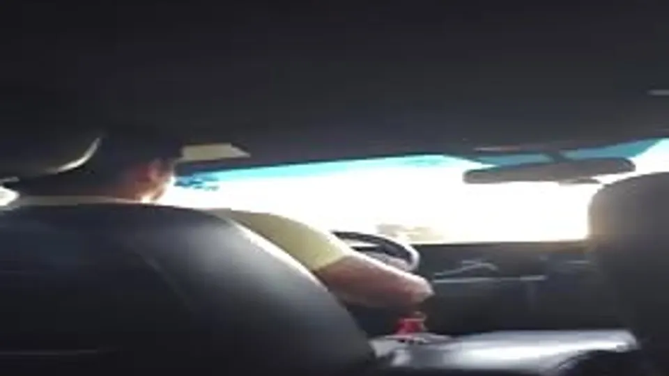 Flashed curious Uber driver and he grabbed it