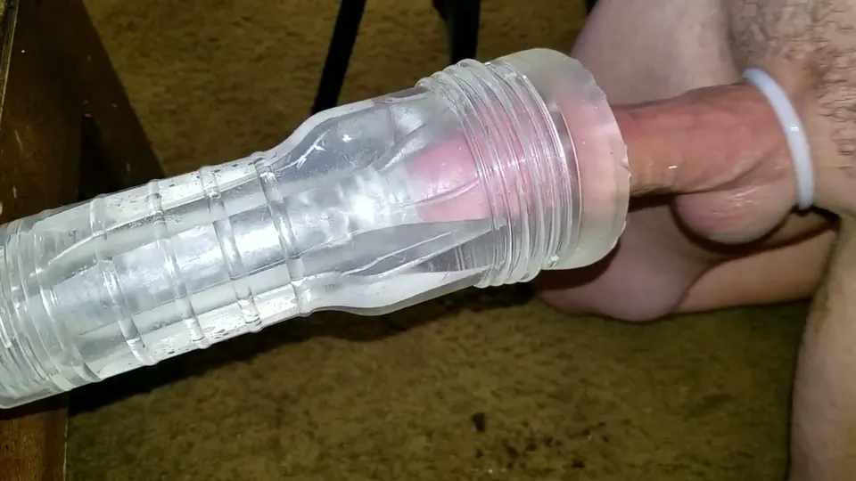 Fleshlight spinning - Hard Stiff Cock Milking