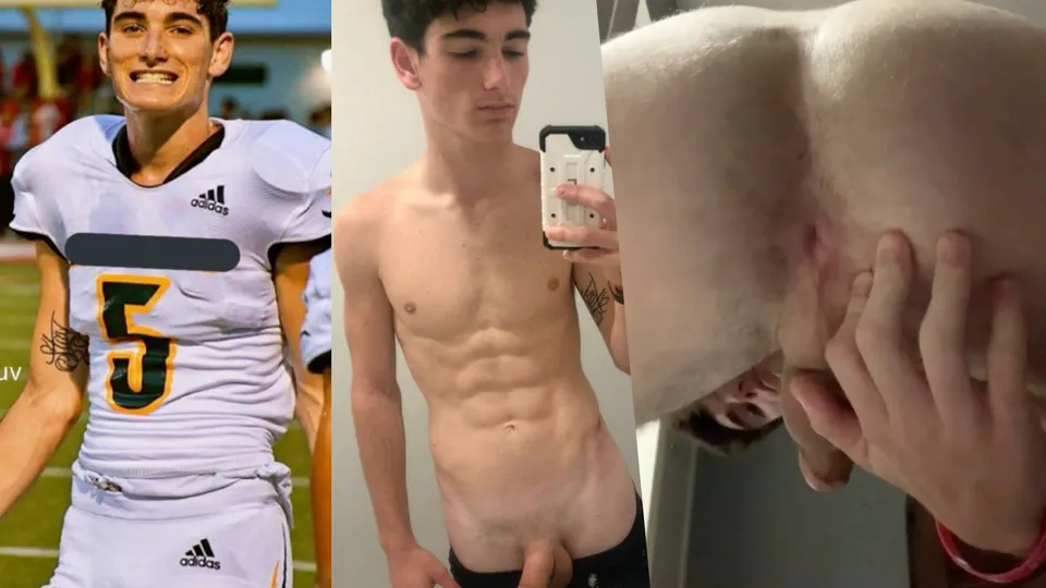 Football jock jerkin cock showin his tight hole *no cum - ThisVid.com
