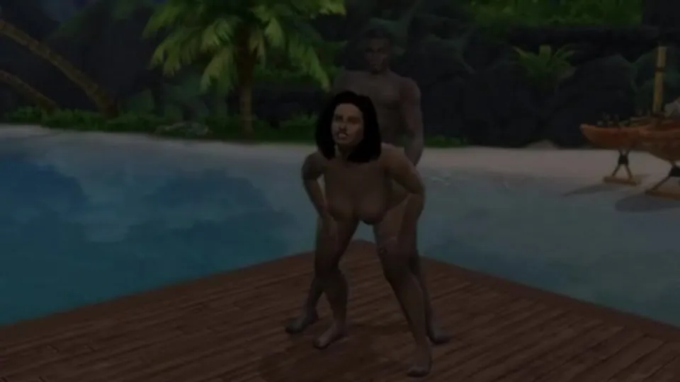 Fuck me honey. Ashely get some cock on balcony