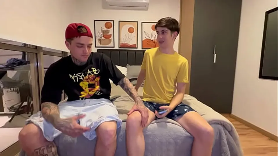 Fucking a friend of mine who comes to visit me