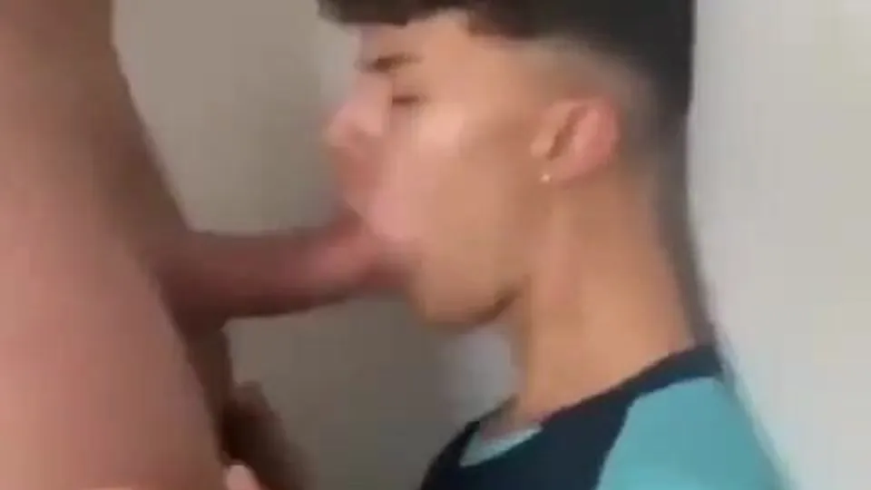 Fucking boy mouth in the closet