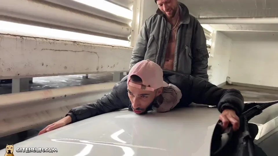 Hairy Studs Parking Lot Raw Fuck