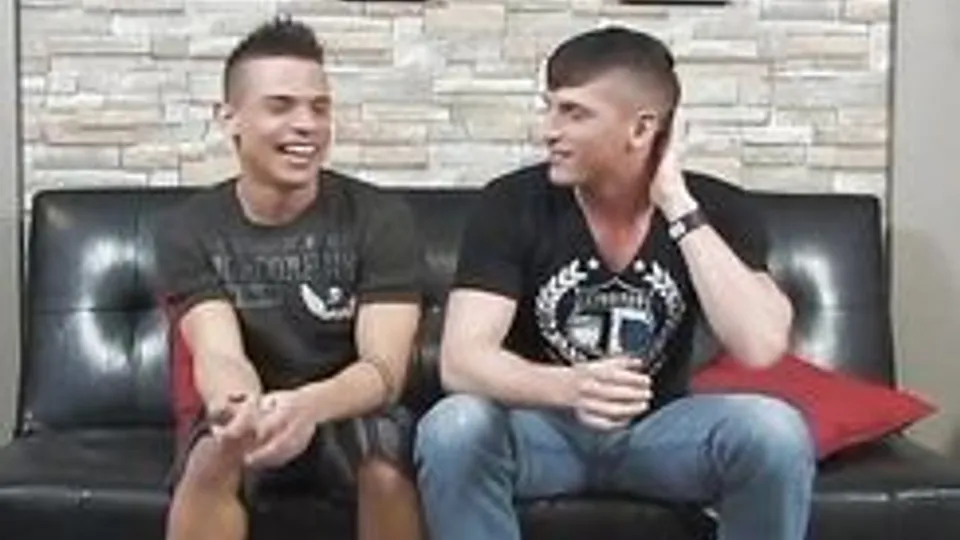 Twink Boys Masturbate on Couch