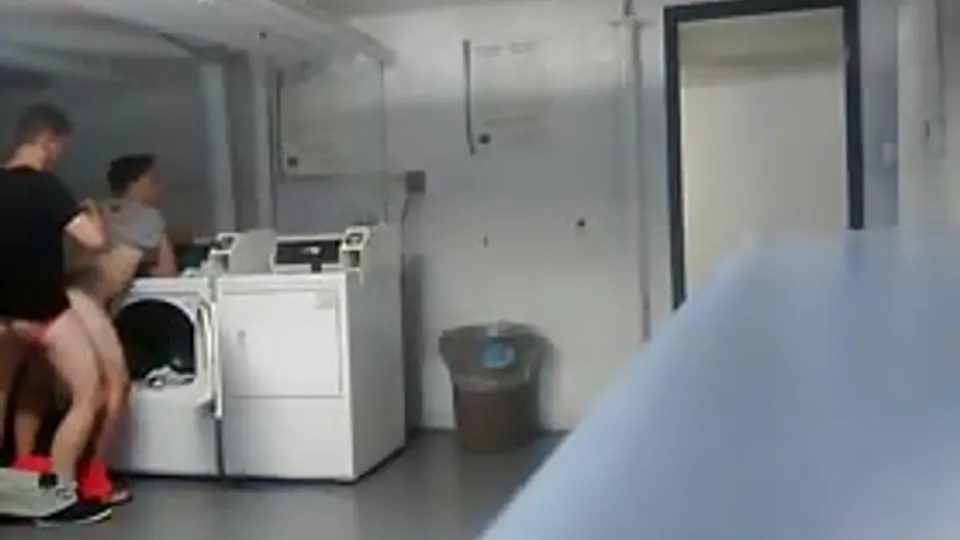 Fucking my str8 neighbor  in the laundry room