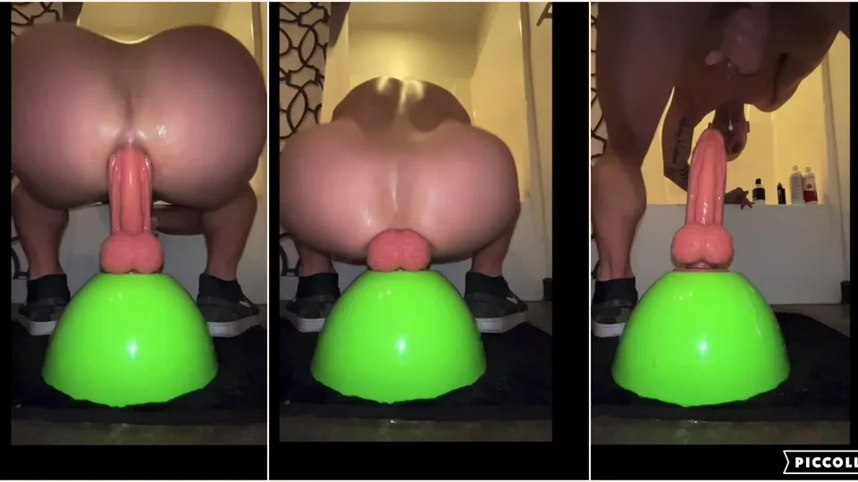 Fucking The Cum Out Bouncing Hard On Huge Dildo - ThisVid.com