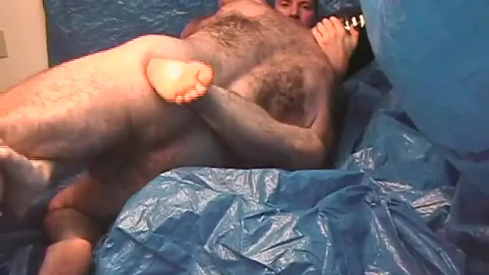 Gary Vangar and Another Guy Nude Wrestling