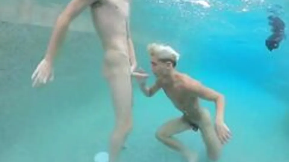 Twink Boys Masturbate by the Pool