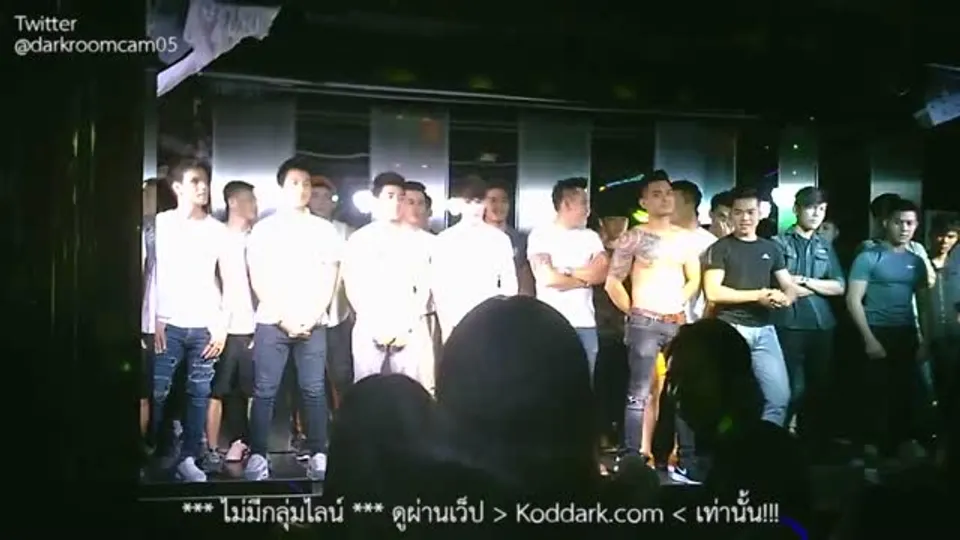 Thai Men Strip Tease in Gay Bar