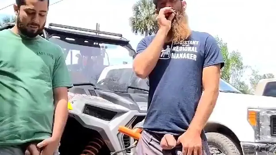 Gay daddy taking a piss outside 27 - ThisVid.com