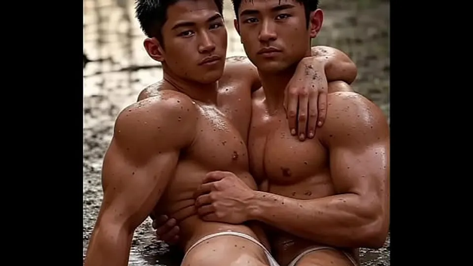 Gay Men Share Passionate Kiss
