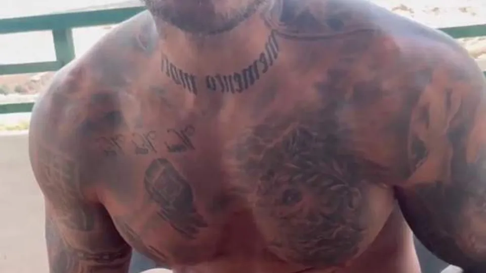 Hairy Daddy Jerks Off