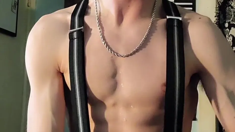 Twink's Cumshot in Suspenders