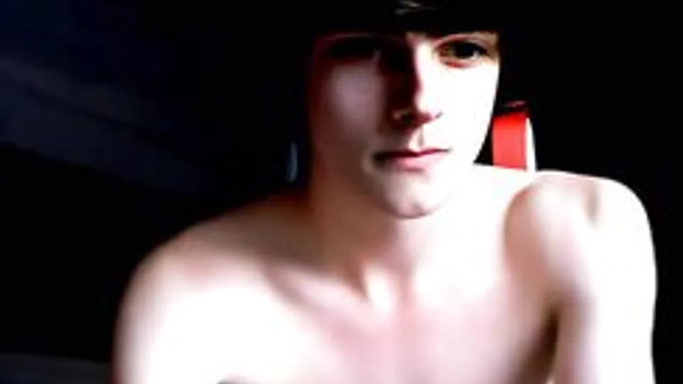 GBT AI Enhanced Cute dark hair guy on webcam