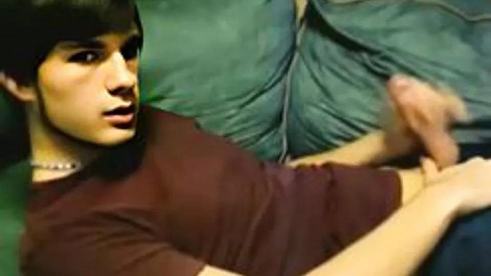 GBT Sexy guy cums on T-shirt and face - AI Enhanced Boys Porn