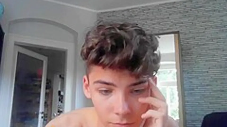 German Boy Fabian First Time On Cam