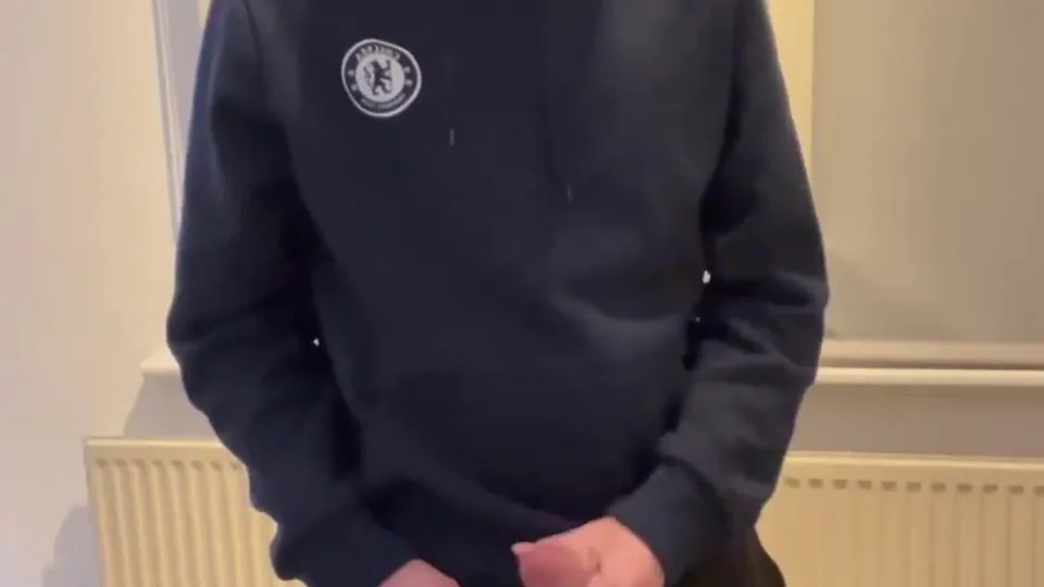 German twink in a hoodie