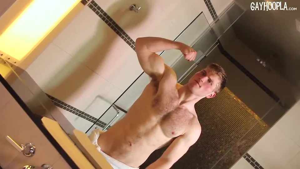 Hairy Swimmer Aaron Dickinson in Action