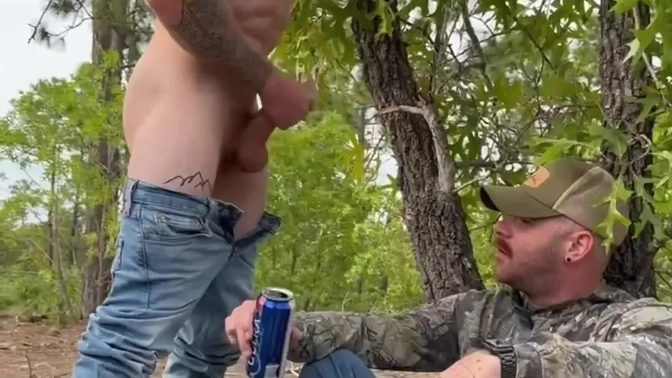 Ginger redneck jerks & cums on another redneck - ThisVid.com