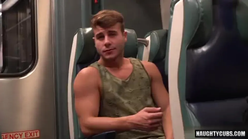 Ginormous boner queer spin flop with facial cumshot