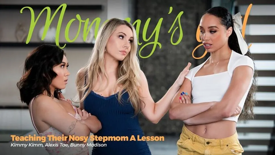 Girlsway - Alexis TaeKimmy KimmBunny Madison - Teaching Their Nosy Stepmom A Lesson 