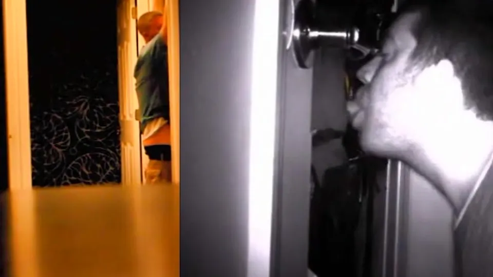 Quick Glory Hole Blowjob