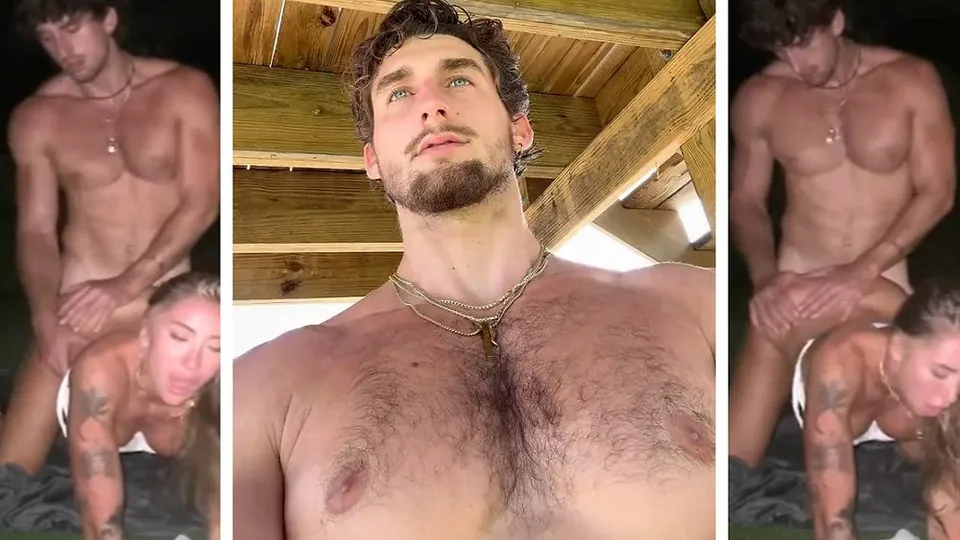Gorgeous Hairy-Chested Hunky Youtuber fvcks his lucky GF
